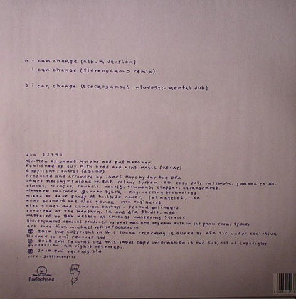 LCD Soundsystem : I Can Change (12", Single)