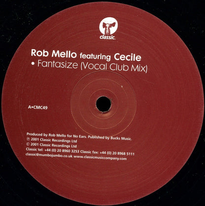 Rob Mello Featuring Cécile : Fantasize (12")