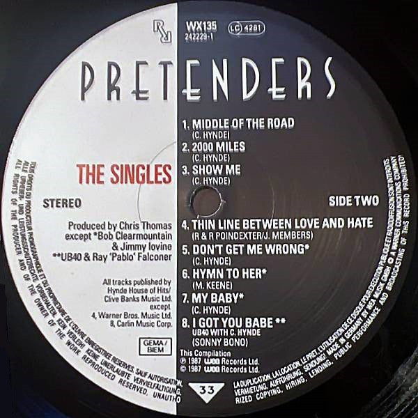 Pretenders* : The Singles (LP, Comp, Ltd, S/Edition)
