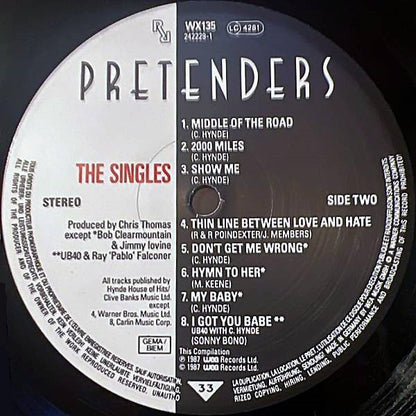 Pretenders* : The Singles (LP, Comp, Ltd, S/Edition)