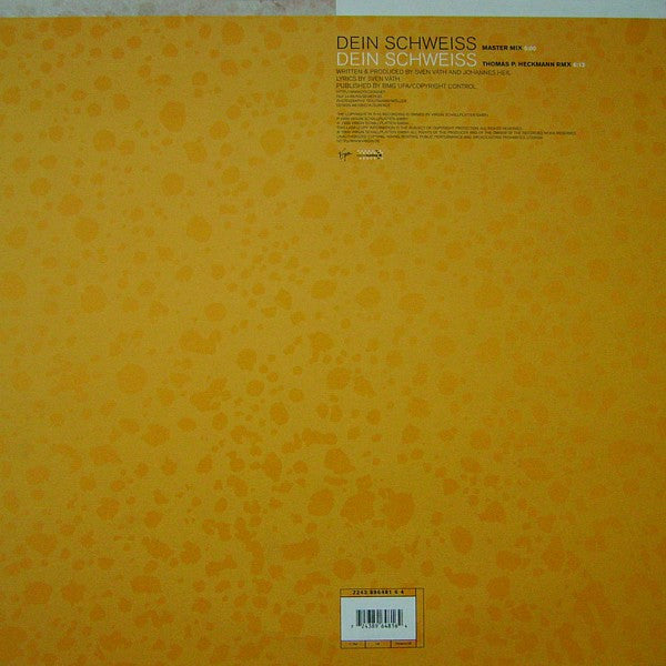 Sven Väth : Dein Schweiss (12")