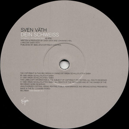 Sven Väth : Dein Schweiss (12")