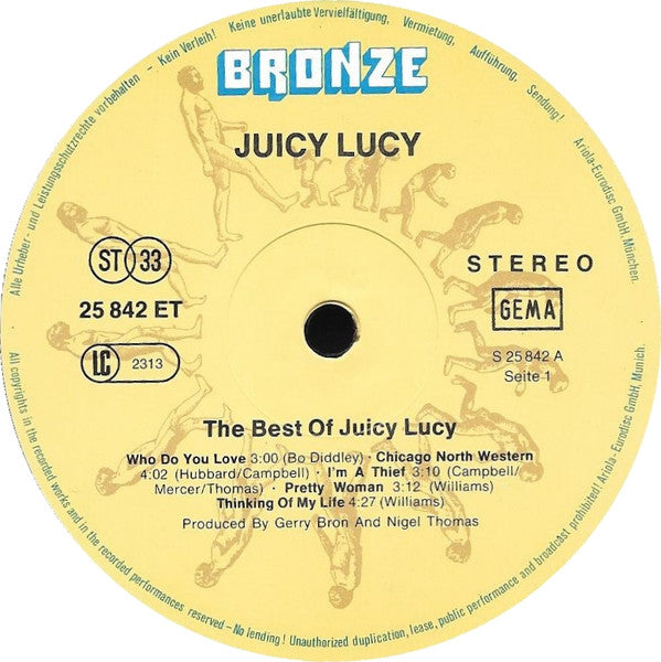 Juicy Lucy : The Best Of Juicy Lucy (LP, Comp, RE)