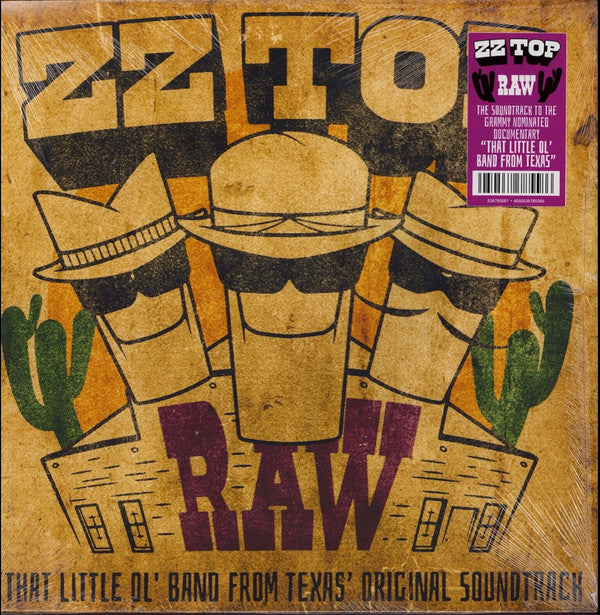 ZZ Top : Raw ('That Little Ol' Band From Texas' Original Soundtrack) (LP, Album)