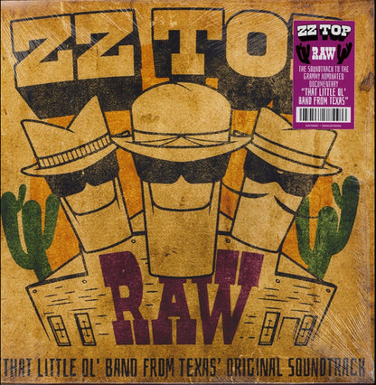 ZZ Top : Raw ('That Little Ol' Band From Texas' Original Soundtrack) (LP, Album)