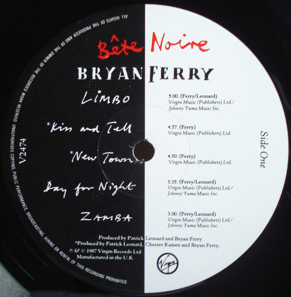 Bryan Ferry : Bête Noire (LP, Album)