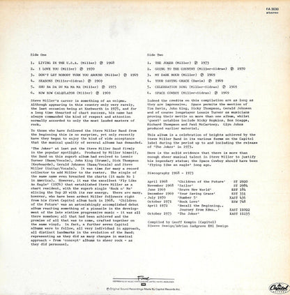 Steve Miller Band : The Best Of Steve Miller 1968-1973 (LP, Comp, RE)