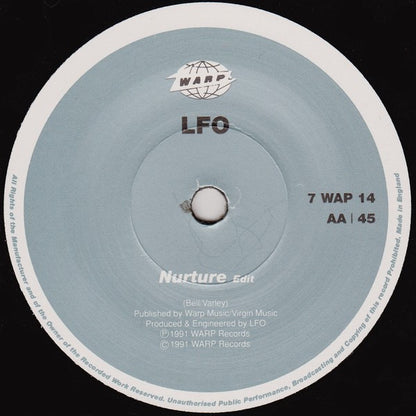 LFO : We Are Back / Nurture (7", Single)
