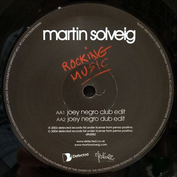 Martin Solveig : Rocking Music (12")