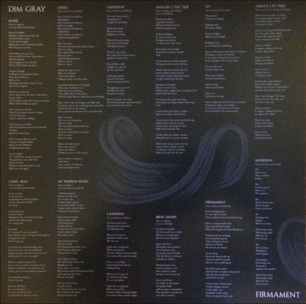 Dim Gray : Firmament (LP, Album)