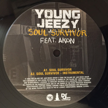 Young Jeezy Feat. Akon : Soul Survivor (12", Single)