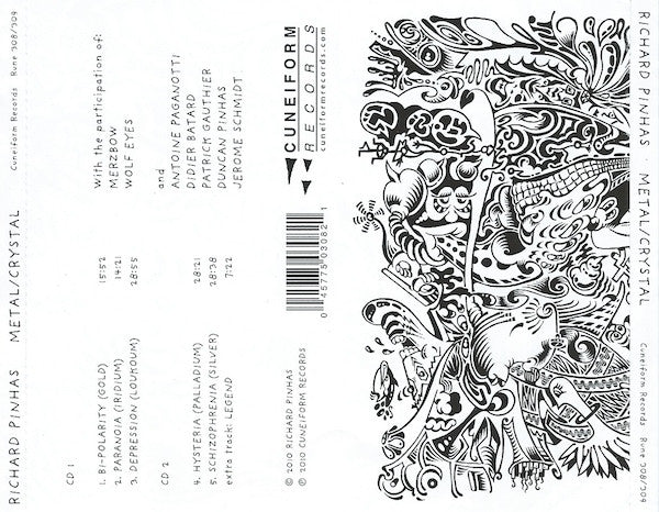 Richard Pinhas : Metal / Crystal (2xCD, Album)
