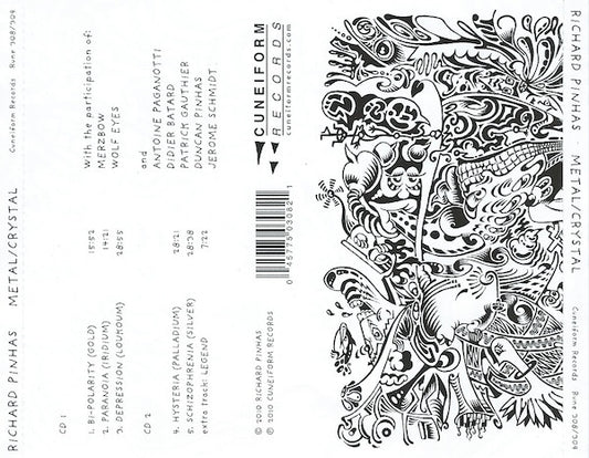 Richard Pinhas : Metal / Crystal (2xCD, Album)