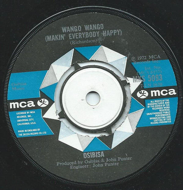 Osibisa : Wango Wango / Ana-Bo (7")