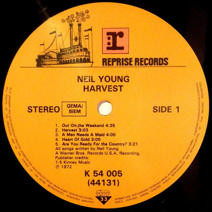 Neil Young : Harvest (LP, Album, RE)