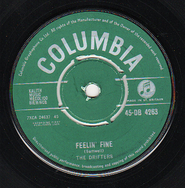 The Drifters (2) : Feelin' Fine (7", Single)