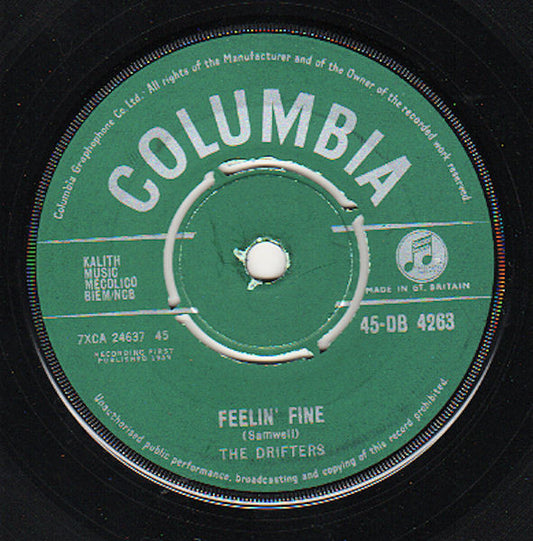 The Drifters (2) : Feelin' Fine (7", Single)