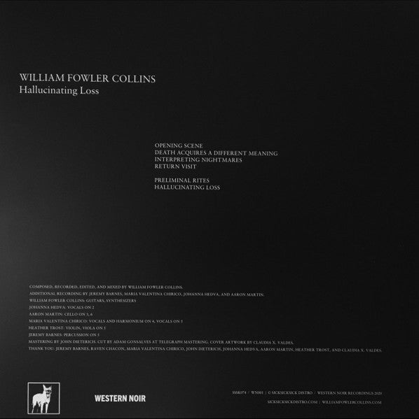 William Fowler Collins : Hallucinating Loss (LP, Album, Ltd)