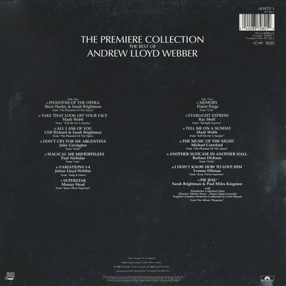 Andrew Lloyd Webber : The Premiere Collection - The Best Of Andrew Lloyd Webber (LP, Comp)