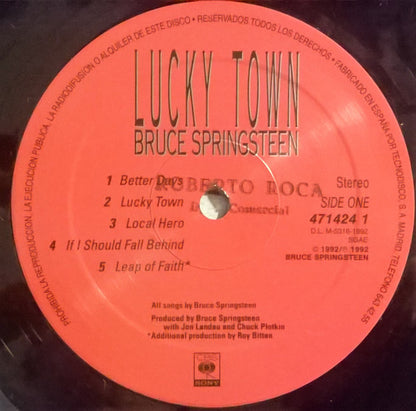 Bruce Springsteen : Lucky Town (LP, Album)