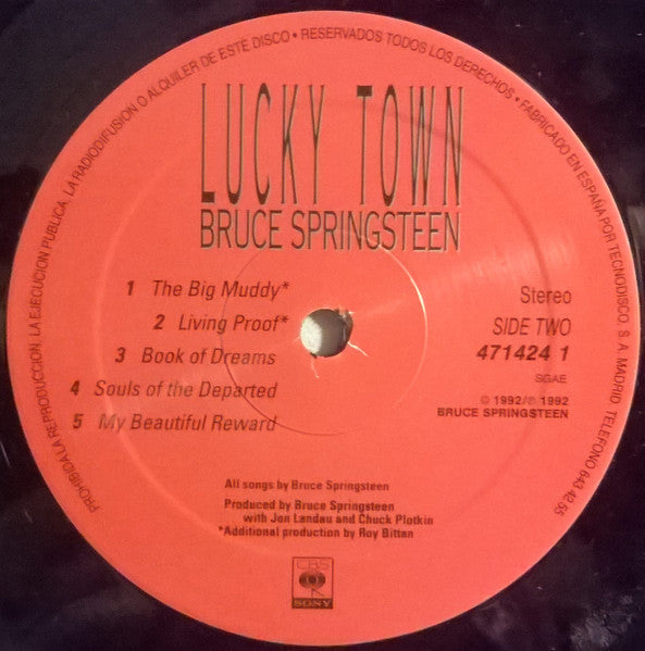 Bruce Springsteen : Lucky Town (LP, Album)