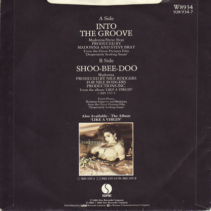 Madonna : Into The Groove (7", Single, Pap)