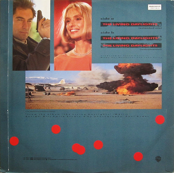 a-ha : The Living Daylights (Extended Mix) (12", Single, PRS)