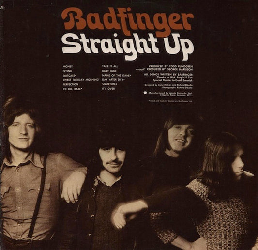 Badfinger : Straight Up (LP, Album)