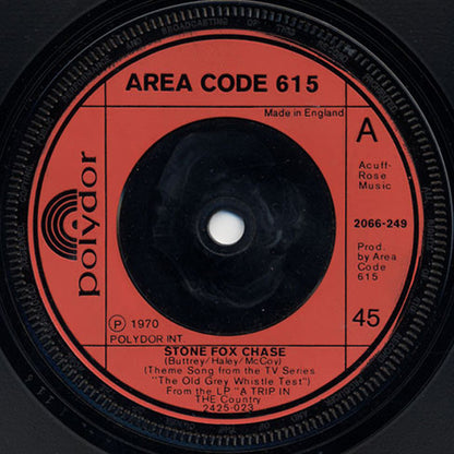 Area Code 615 : Stone Fox Chase (7", Single, Inj)