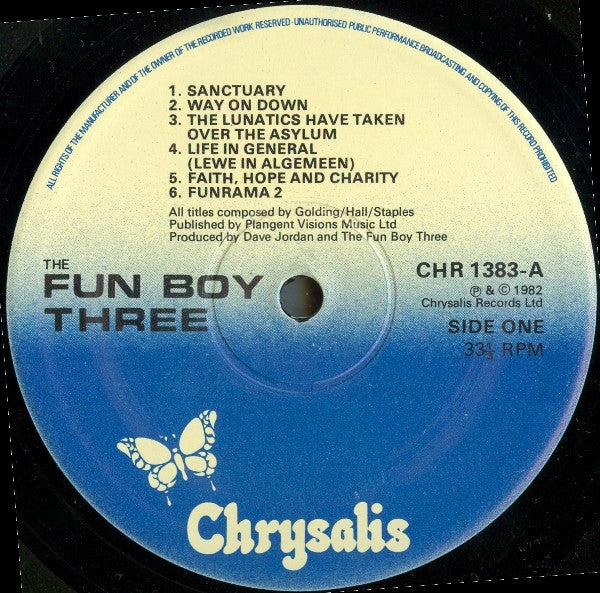 The Fun Boy Three* : The Fun Boy Three (LP, Album)
