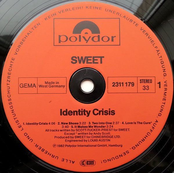 Sweet* : Identity Crisis (LP, Album)