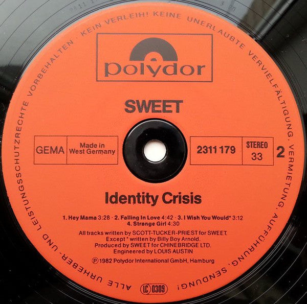 Sweet* : Identity Crisis (LP, Album)