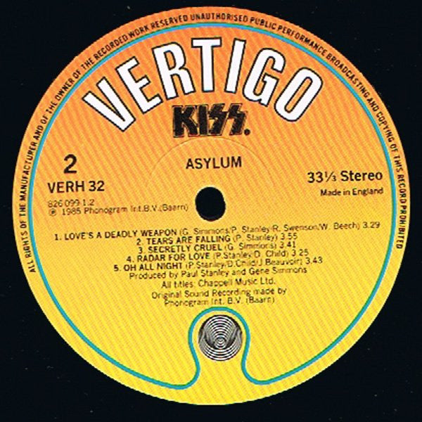 Kiss : Asylum (LP, Album)