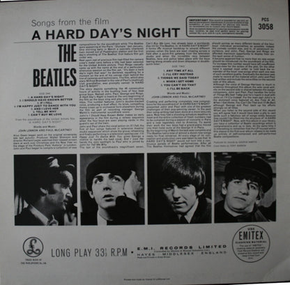 The Beatles : A Hard Day's Night (LP, Album, RE)