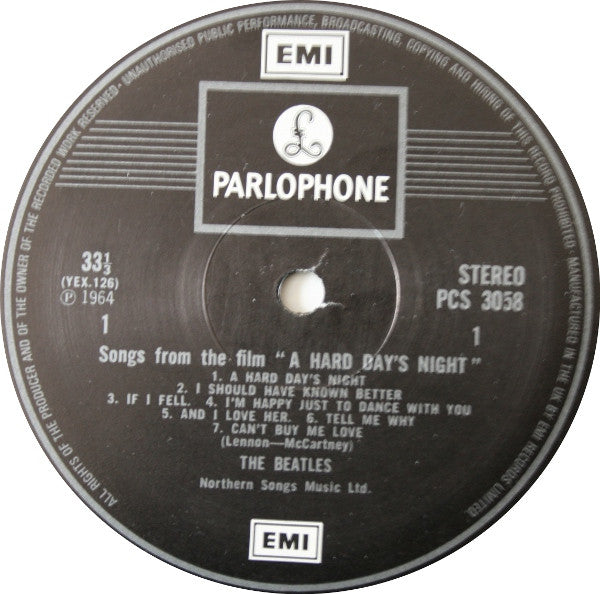 The Beatles : A Hard Day's Night (LP, Album, RE)