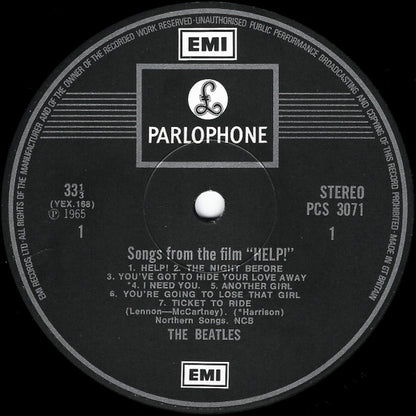 The Beatles : Help! (LP, Album, RE)