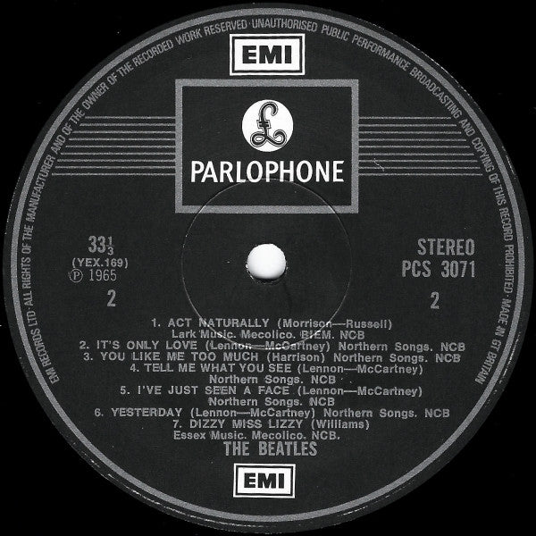 The Beatles : Help! (LP, Album, RE)