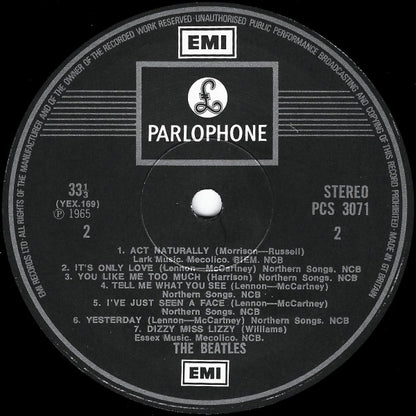 The Beatles : Help! (LP, Album, RE)