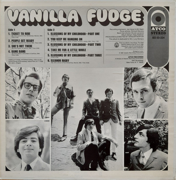 Vanilla Fudge : Vanilla Fudge (LP, Album, RE)