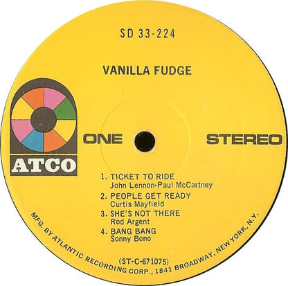 Vanilla Fudge : Vanilla Fudge (LP, Album, RE)