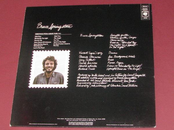 Bruce Springsteen : Greetings From Asbury Park N.J. (LP, Album, RE)