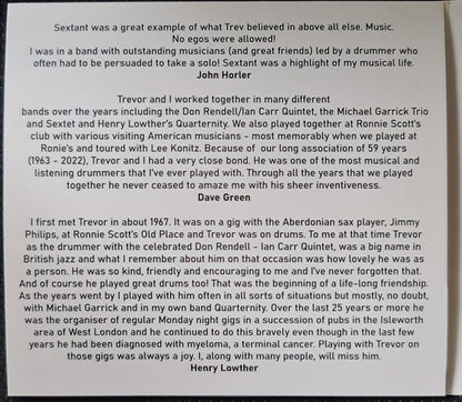 Trevor Tomkins' Sextant : For Future Reference (2xCD, Album)