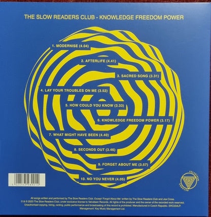 The Slow Readers Club : Knowledge Freedom Power (LP, Album, Ltd, Yel)