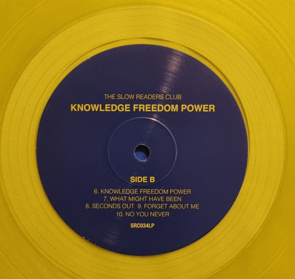 The Slow Readers Club : Knowledge Freedom Power (LP, Album, Ltd, Yel)