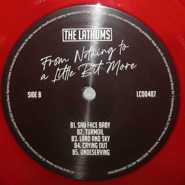 The Lathums : From Nothing To A Little Bit More (LP, Album, Ltd, Red)