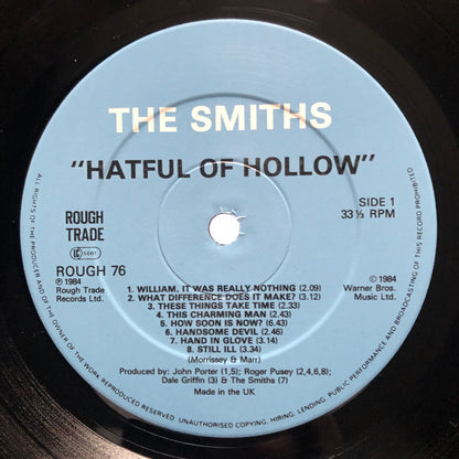 The Smiths : Hatful Of Hollow (LP, Comp, Ast)