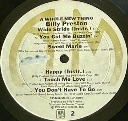 Billy Preston : A Whole New Thing (LP, Album, Mon)