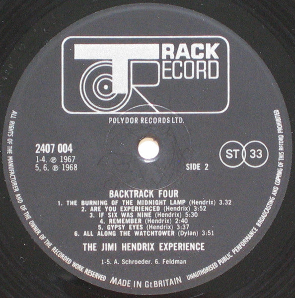 Who* / Hendrix* : Backtrack 4 (LP, Comp, Mono)