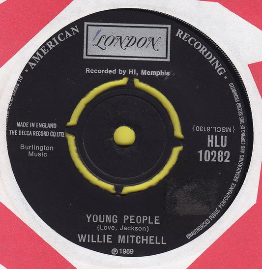 Willie Mitchell : Young People (7", Single)
