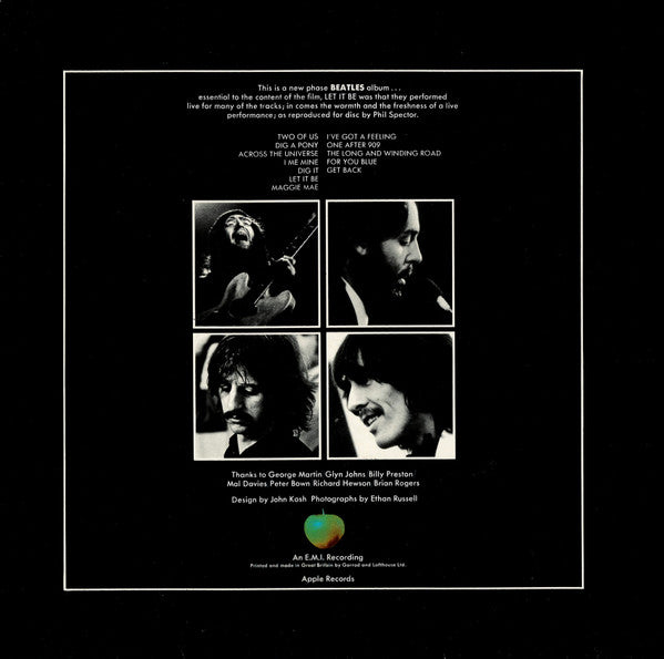 The Beatles : Let It Be (LP, Album, RE)